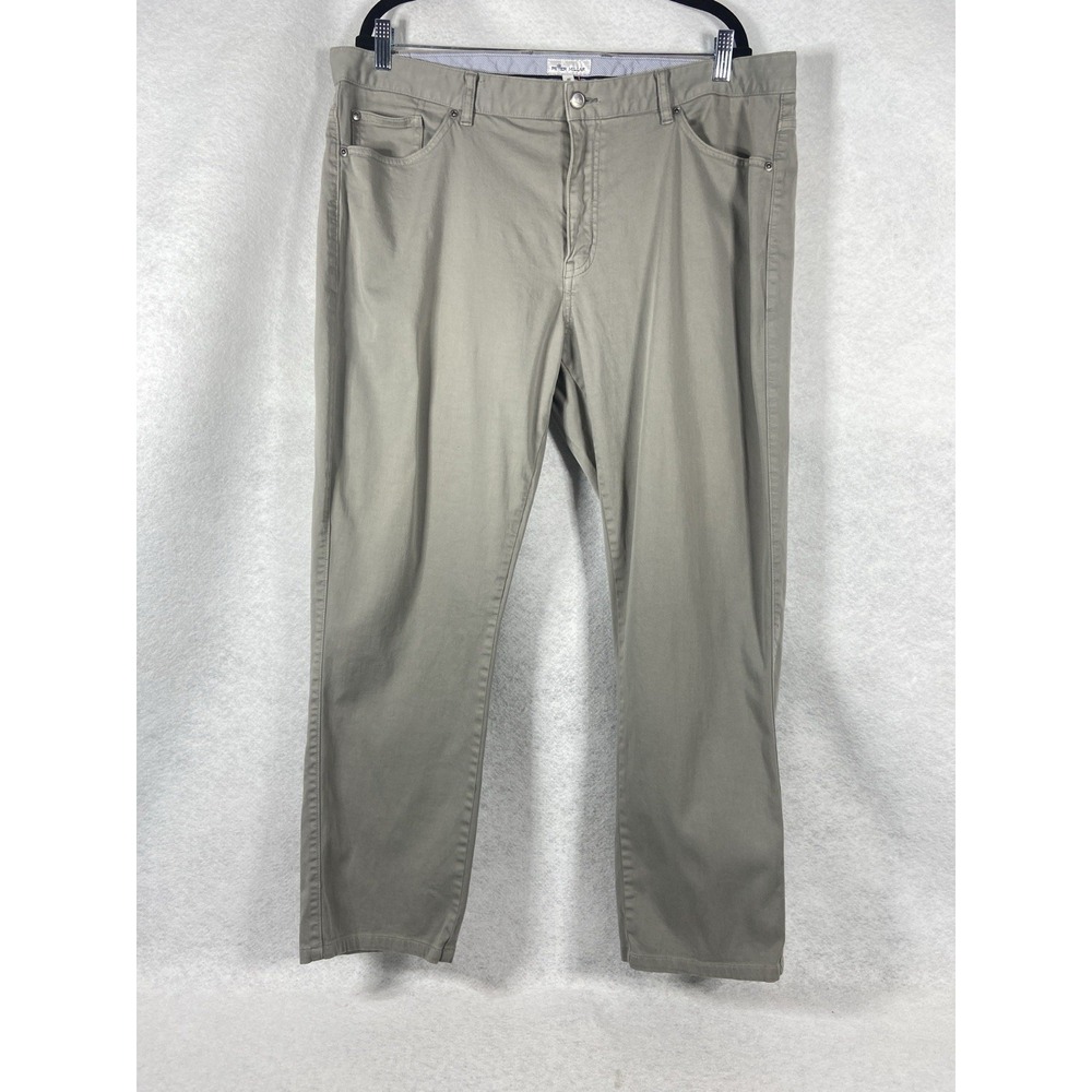 Peter Millar Crown Pants Men's 40 Gray Ultimate‎ Sateen 5 Pockets MS21B39